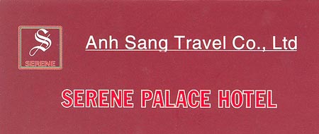 Serene Palace Hotel card